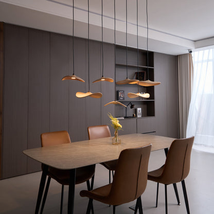 Modern Empty Leaf Chandelier - Elegant Design with Adjustable Height