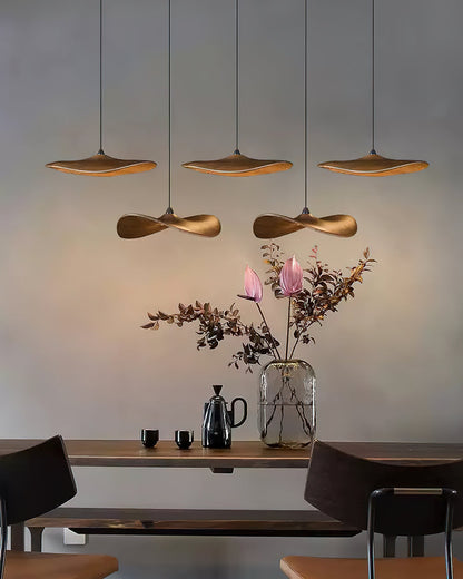 Modern Empty Leaf Chandelier - Elegant Design with Adjustable Height