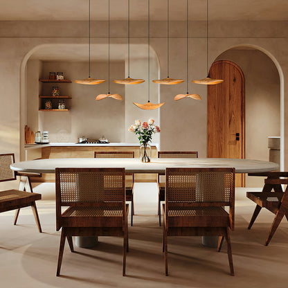 Modern Empty Leaf Chandelier - Elegant Design with Adjustable Height