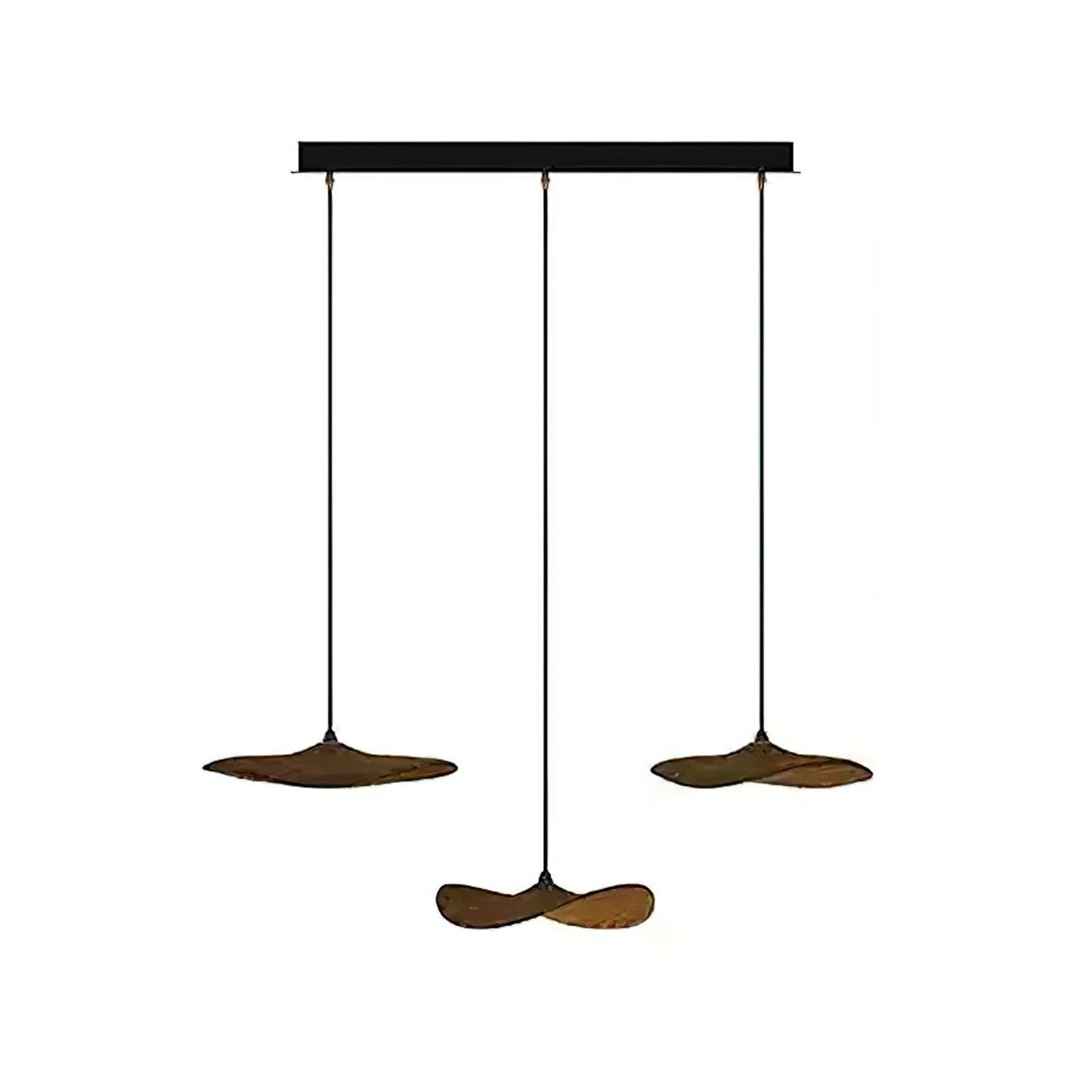 Modern Empty Leaf Chandelier - Elegant Design with Adjustable Height