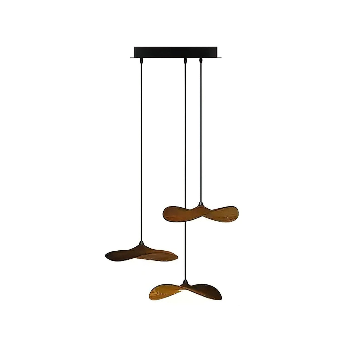 Modern Empty Leaf Chandelier - Elegant Design with Adjustable Height
