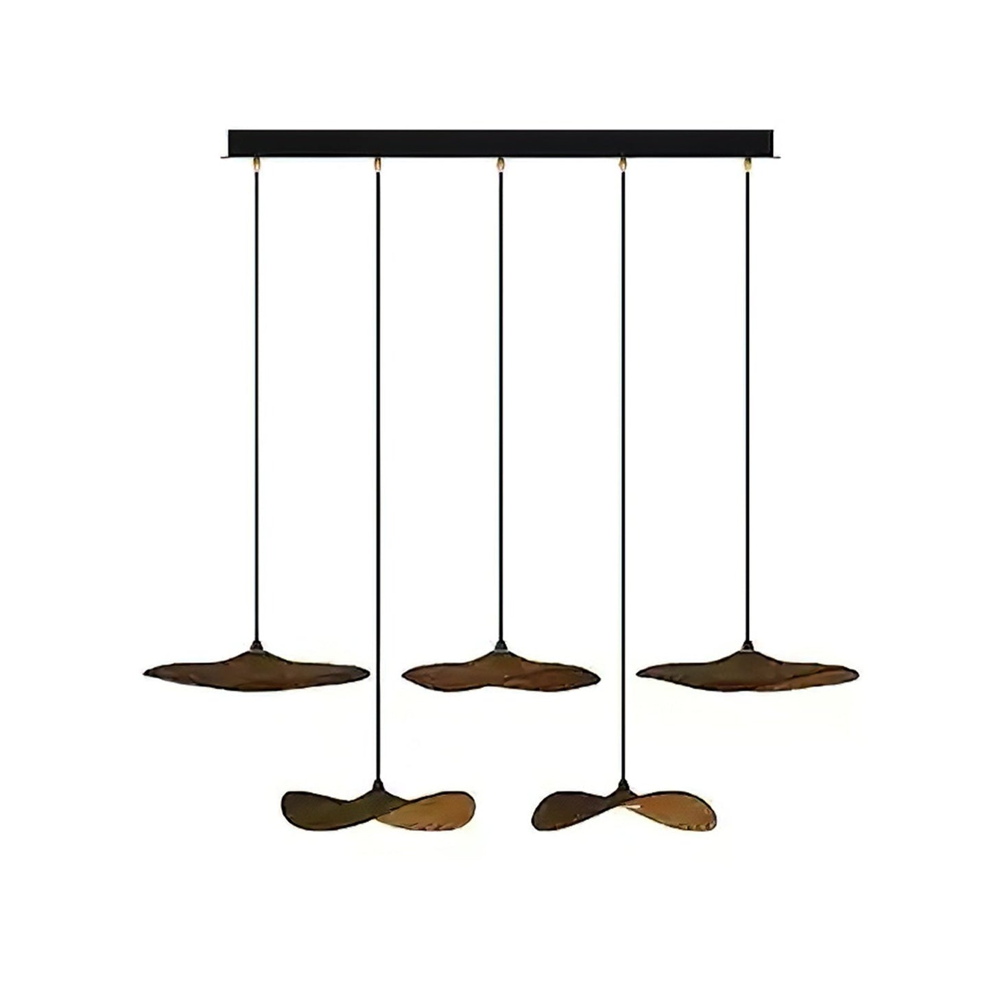 Modern Empty Leaf Chandelier - Elegant Design with Adjustable Height