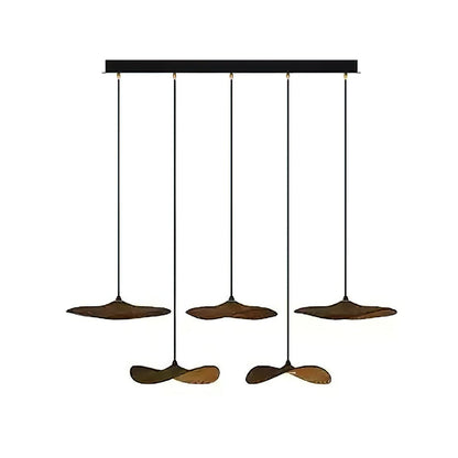 Modern Empty Leaf Chandelier - Elegant Design with Adjustable Height