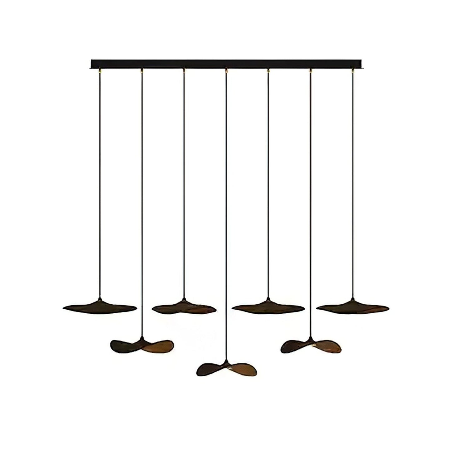 Modern Empty Leaf Chandelier - Elegant Design with Adjustable Height