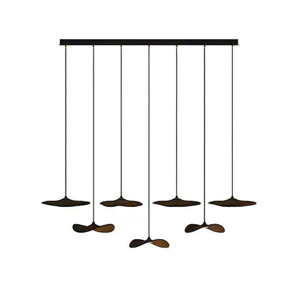 Modern Empty Leaf Chandelier - Elegant Design with Adjustable Height