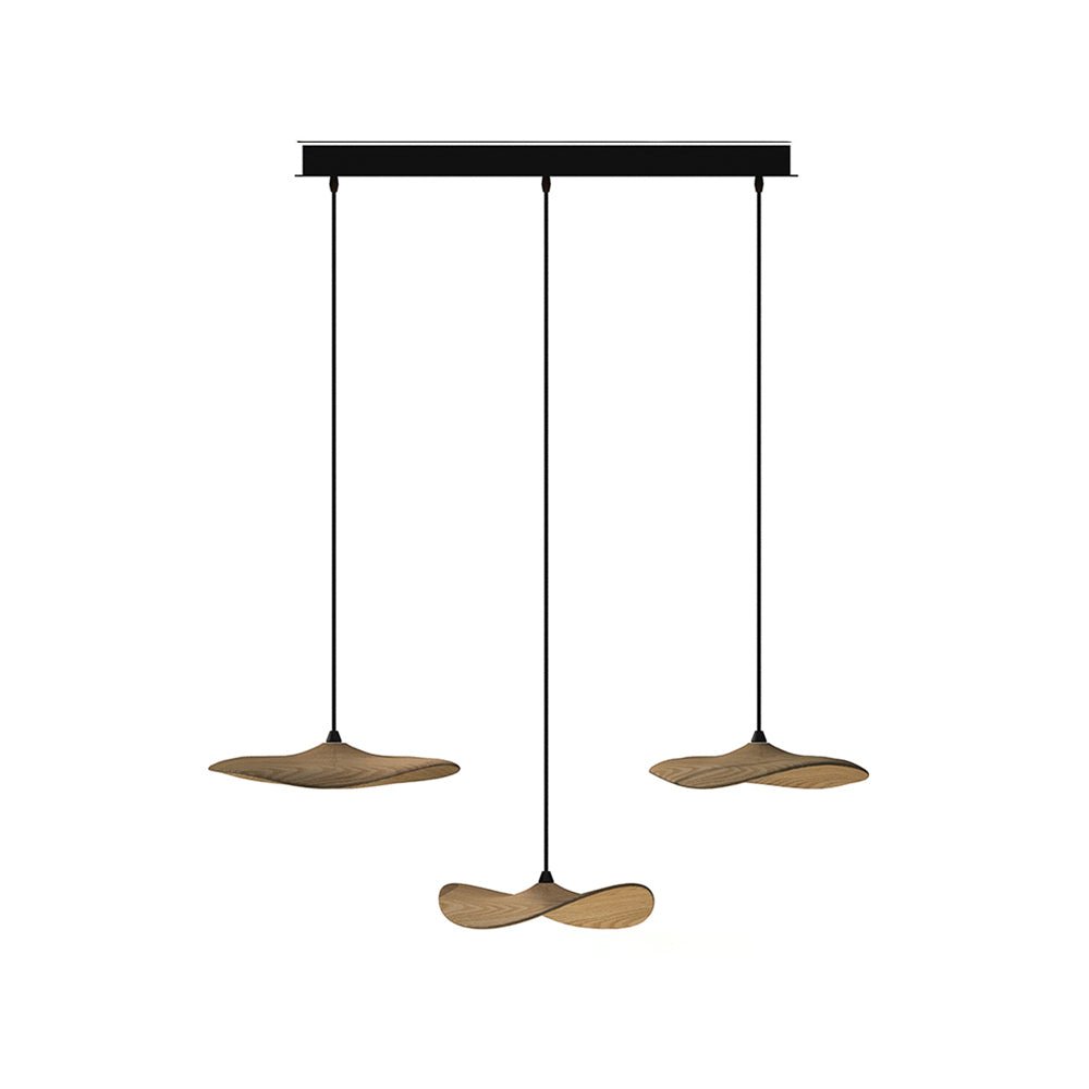 Modern Empty Leaf Chandelier - Elegant Design with Adjustable Height