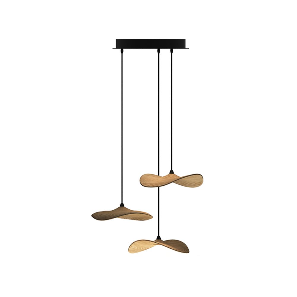 Modern Empty Leaf Chandelier - Elegant Design with Adjustable Height
