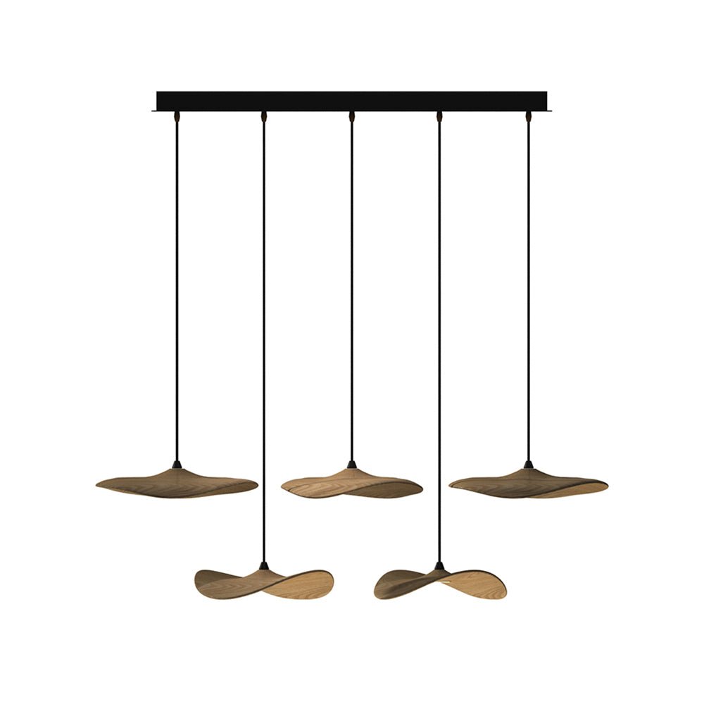 Modern Empty Leaf Chandelier - Elegant Design with Adjustable Height