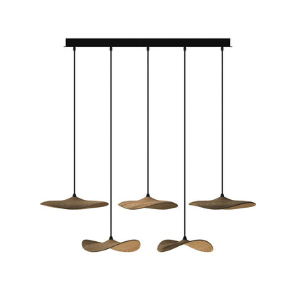 Modern Empty Leaf Chandelier - Elegant Design with Adjustable Height