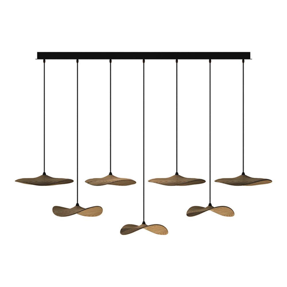 Modern Empty Leaf Chandelier - Elegant Design with Adjustable Height