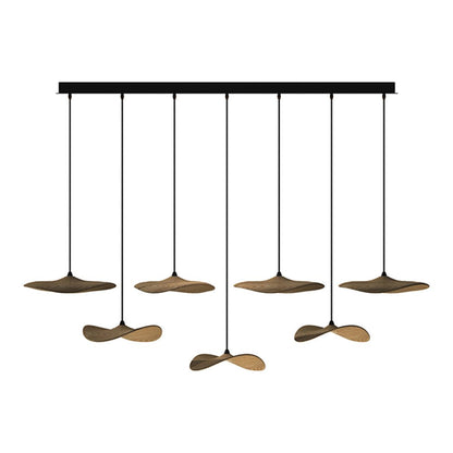 Modern Empty Leaf Chandelier - Elegant Design with Adjustable Height
