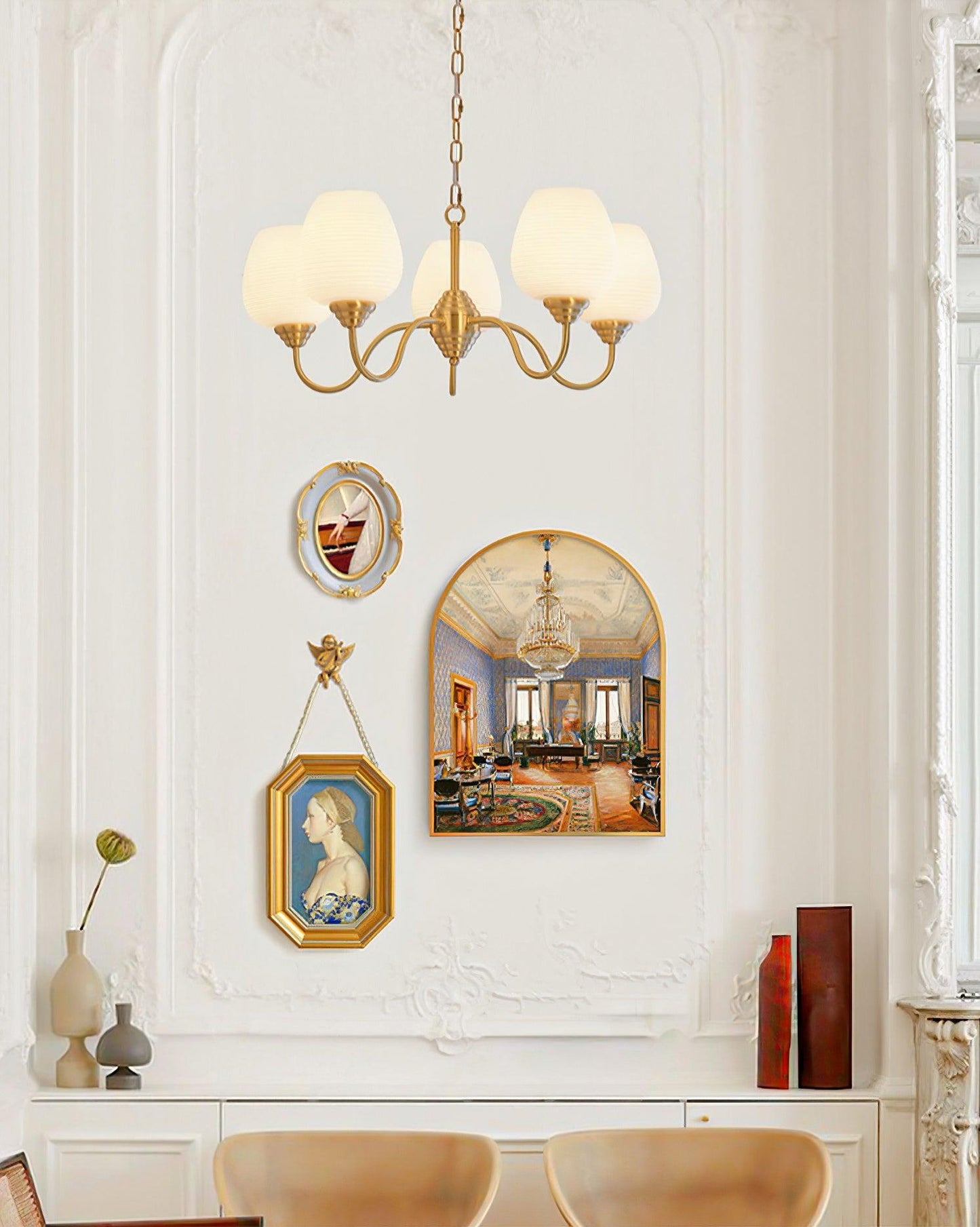 Alton Chandelier - Elegant Lighting Fixture with Adjustable Height & L