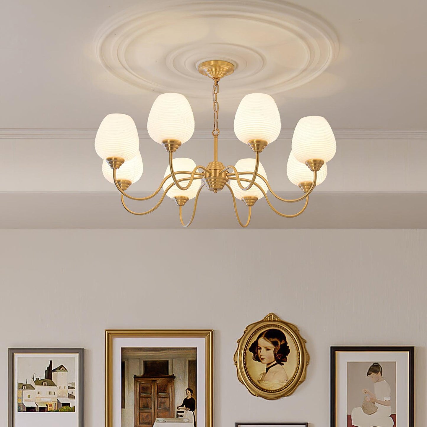 Alton Chandelier - Elegant Lighting Fixture with Adjustable Height & L