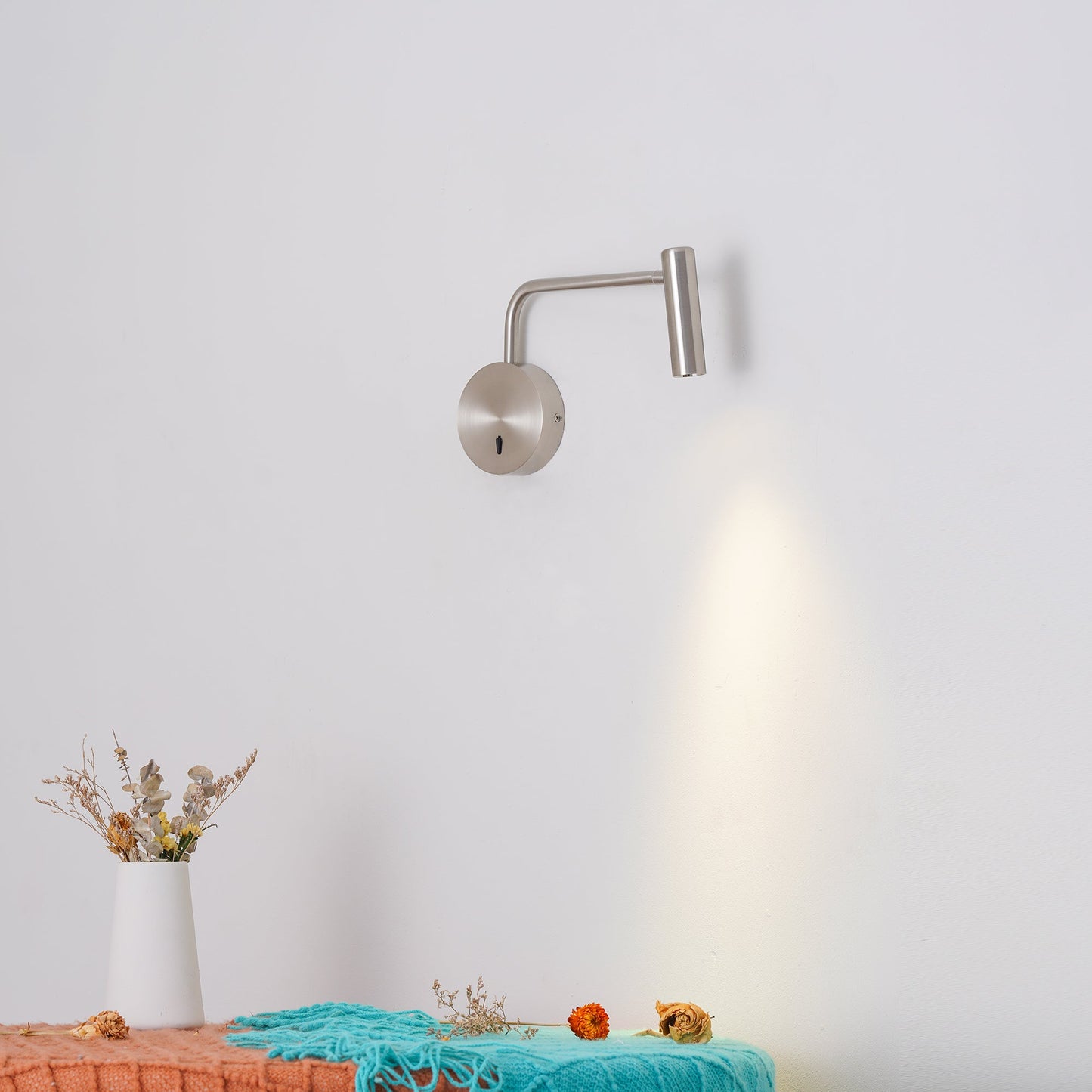 Minimalist Disc LED Wall Sconce - Energy Efficient, Adjustable Brightn