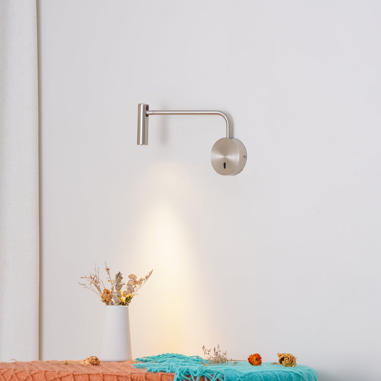 Minimalist Disc LED Wall Sconce - Energy Efficient, Adjustable Brightn