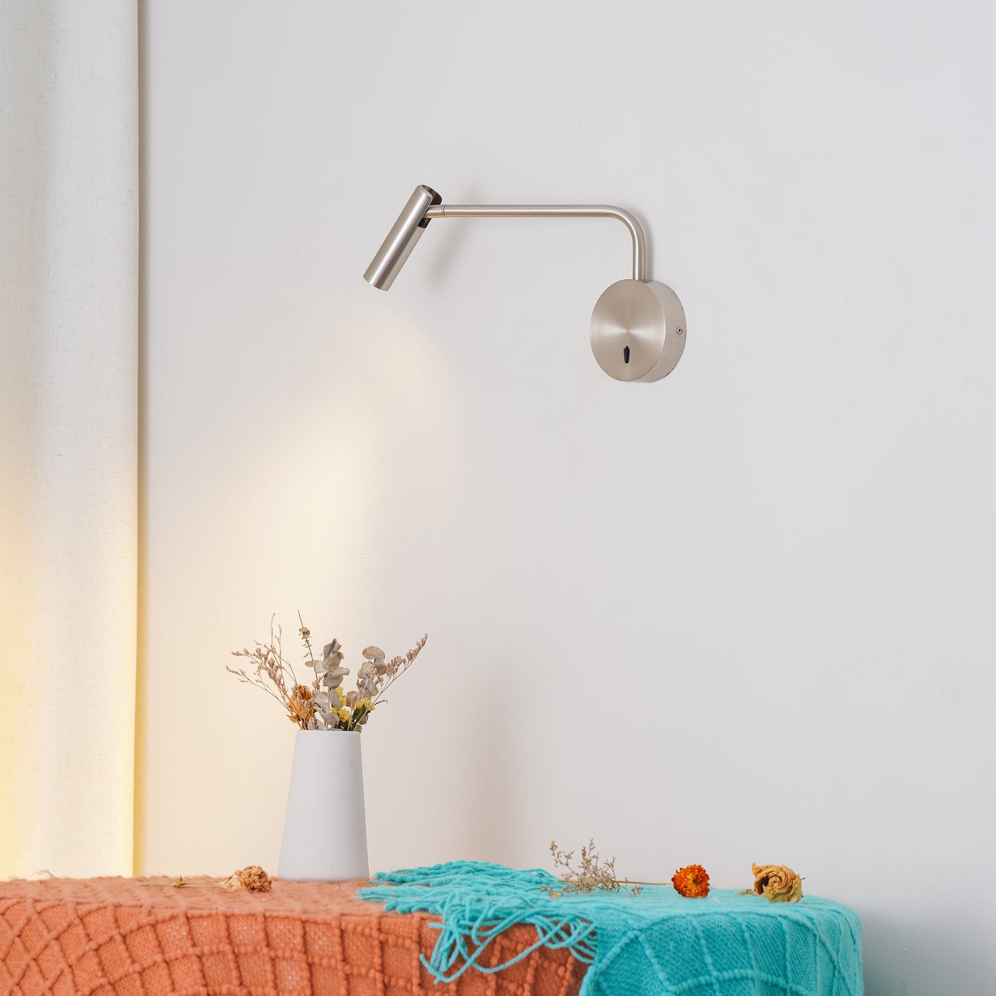 Minimalist Disc LED Wall Sconce - Energy Efficient, Adjustable Brightn