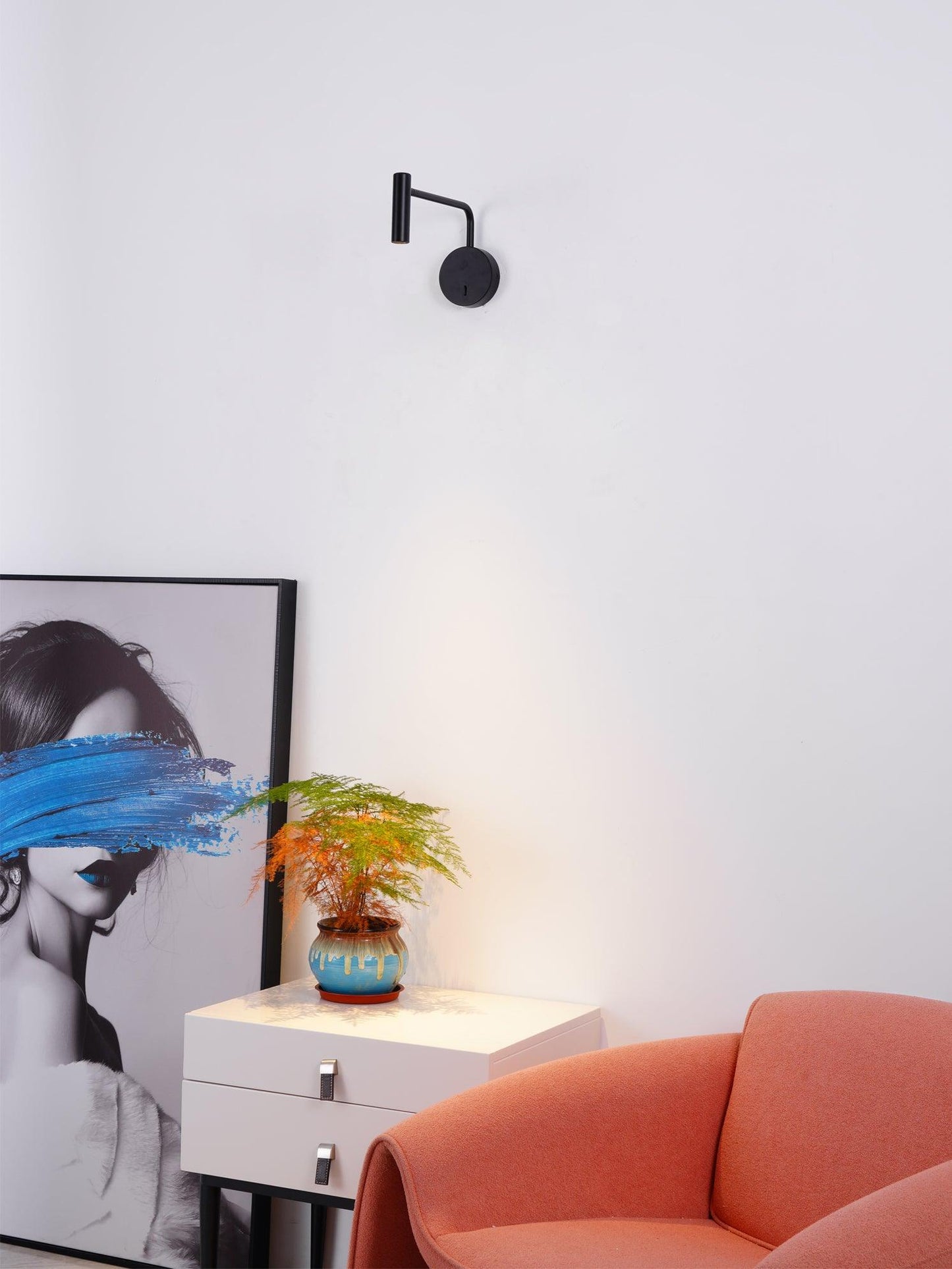 Minimalist Disc LED Wall Sconce - Energy Efficient, Adjustable Brightn