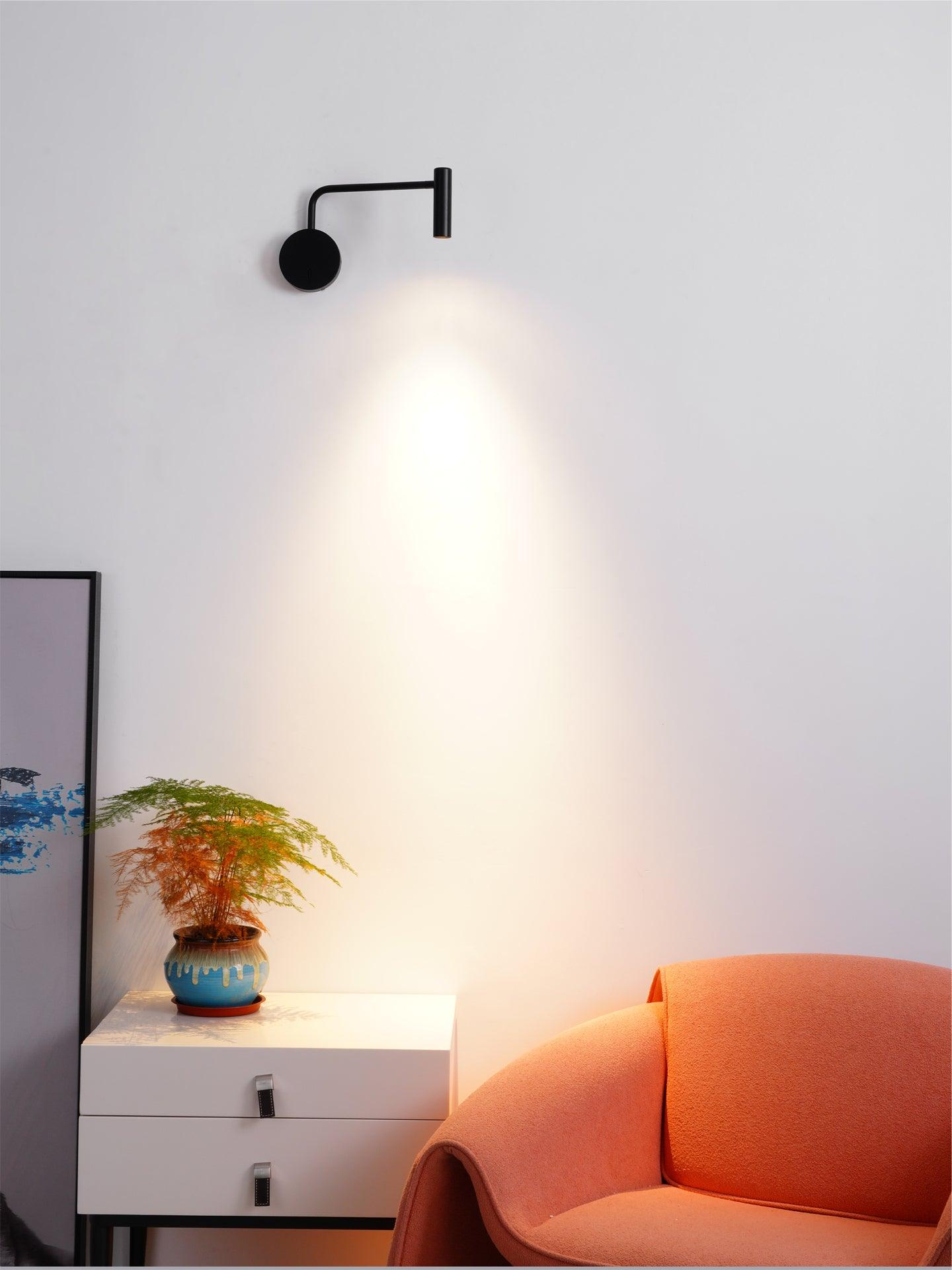 Minimalist Disc LED Wall Sconce - Energy Efficient, Adjustable Brightn