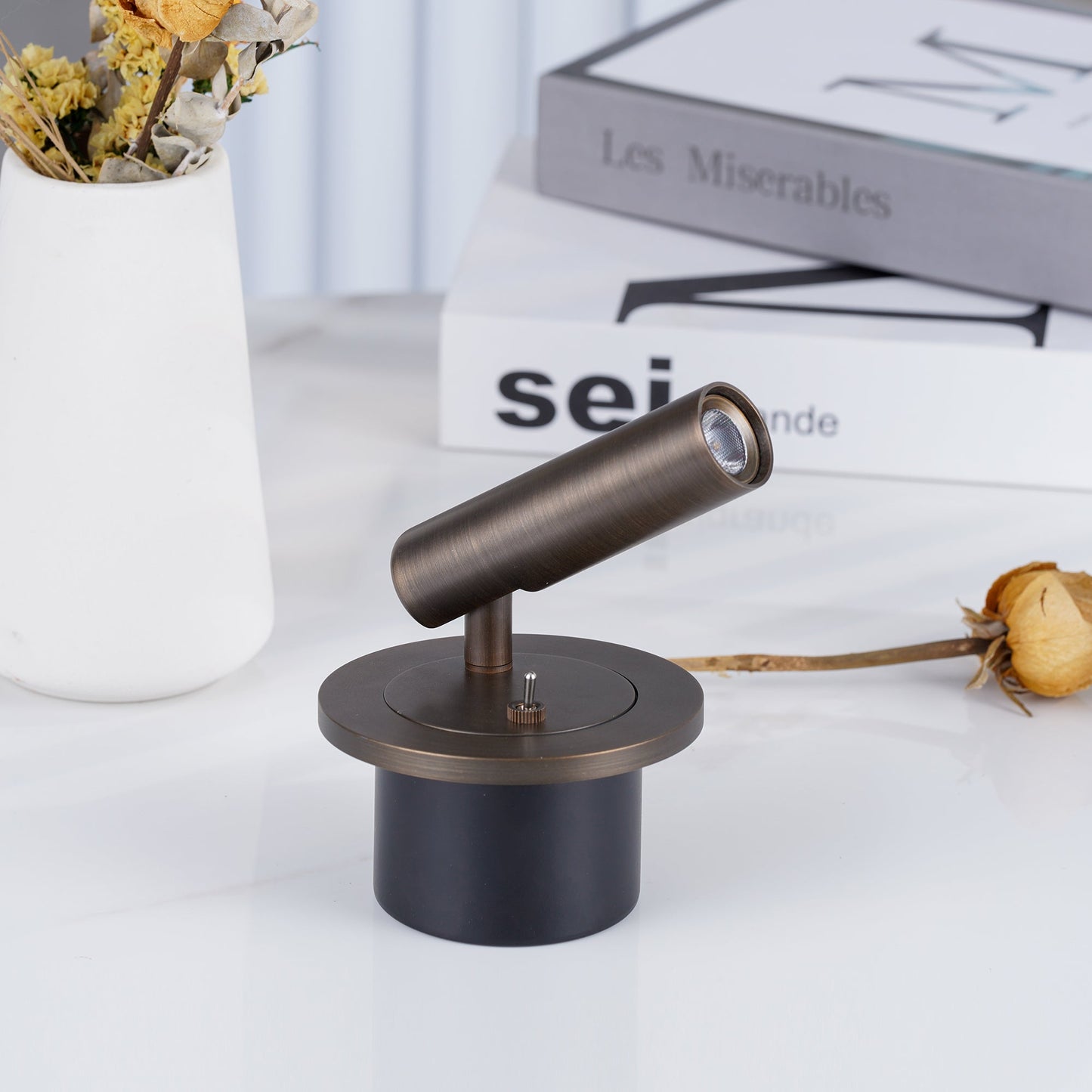 Professional Reading Wall Lamp with Adjustable Brightness and Flex Arm