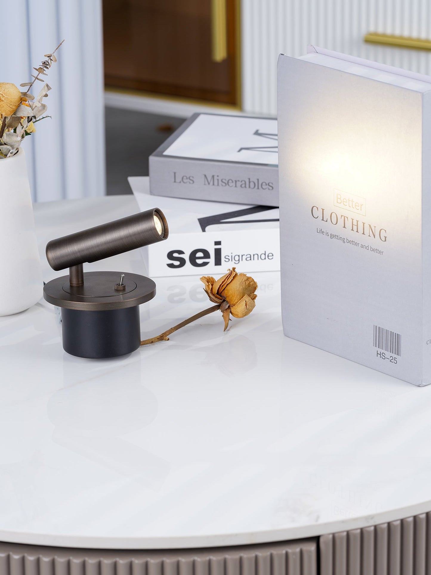 Professional Reading Wall Lamp with Adjustable Brightness and Flex Arm
