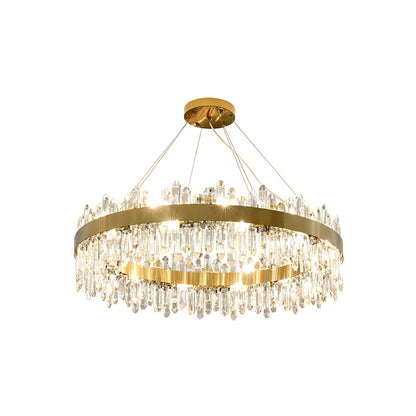 Enos Crystal Chandelier - Elegant Design with Dimmable LED Lights
