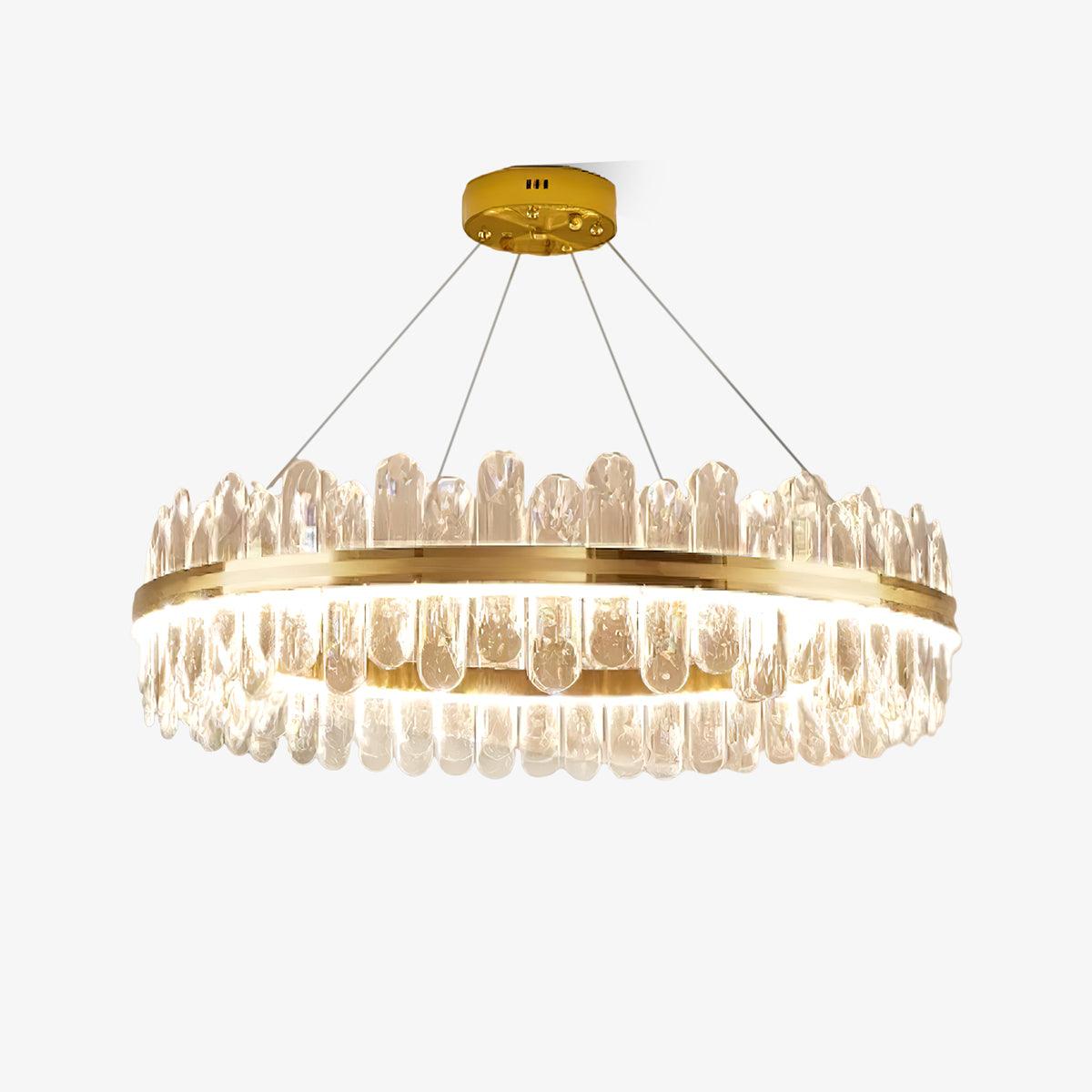 Enos Crystal Chandelier - Elegant Design with Dimmable LED Lights