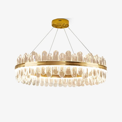 Enos Crystal Chandelier - Elegant Design with Dimmable LED Lights