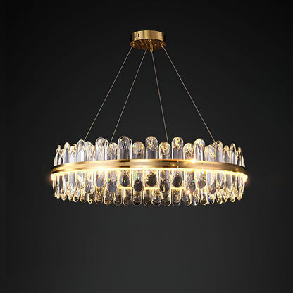 Enos Crystal Chandelier - Elegant Design with Dimmable LED Lights