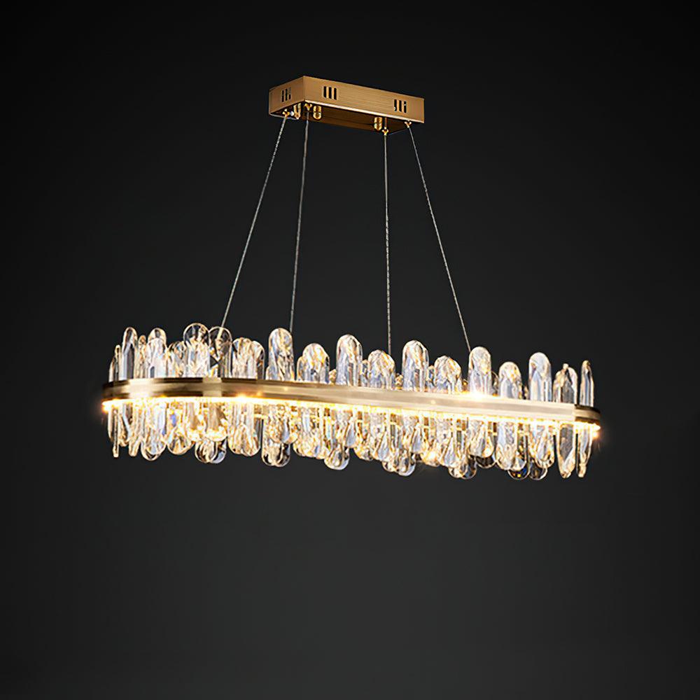 Enos Crystal Chandelier - Elegant Design with Dimmable LED Lights