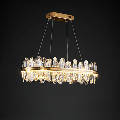 Enos Crystal Chandelier - Elegant Design with Dimmable LED Lights