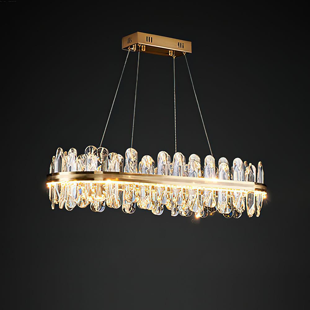Enos Crystal Chandelier - Elegant Design with Dimmable LED Lights