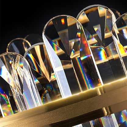 Enos Crystal Chandelier - Elegant Design with Dimmable LED Lights