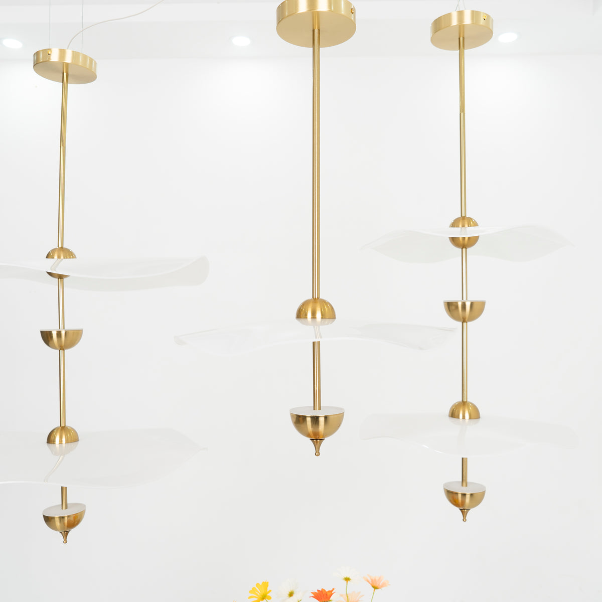 Envolee Double Biscuit Pendant Light Position 56