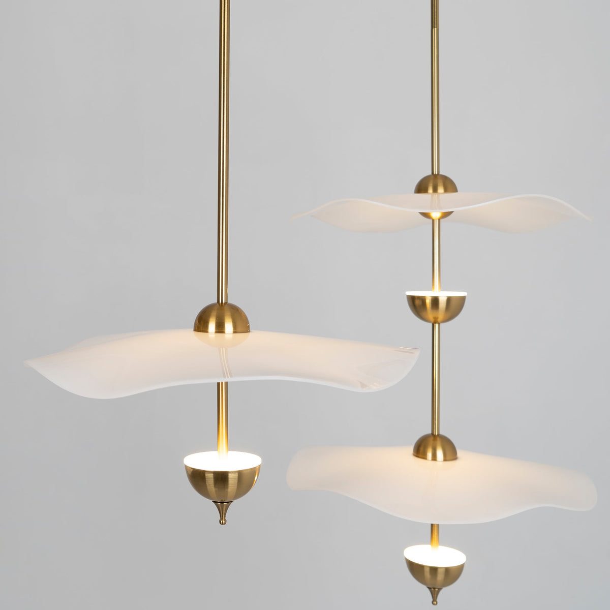 Envolee Double Biscuit Pendant Light Position 75