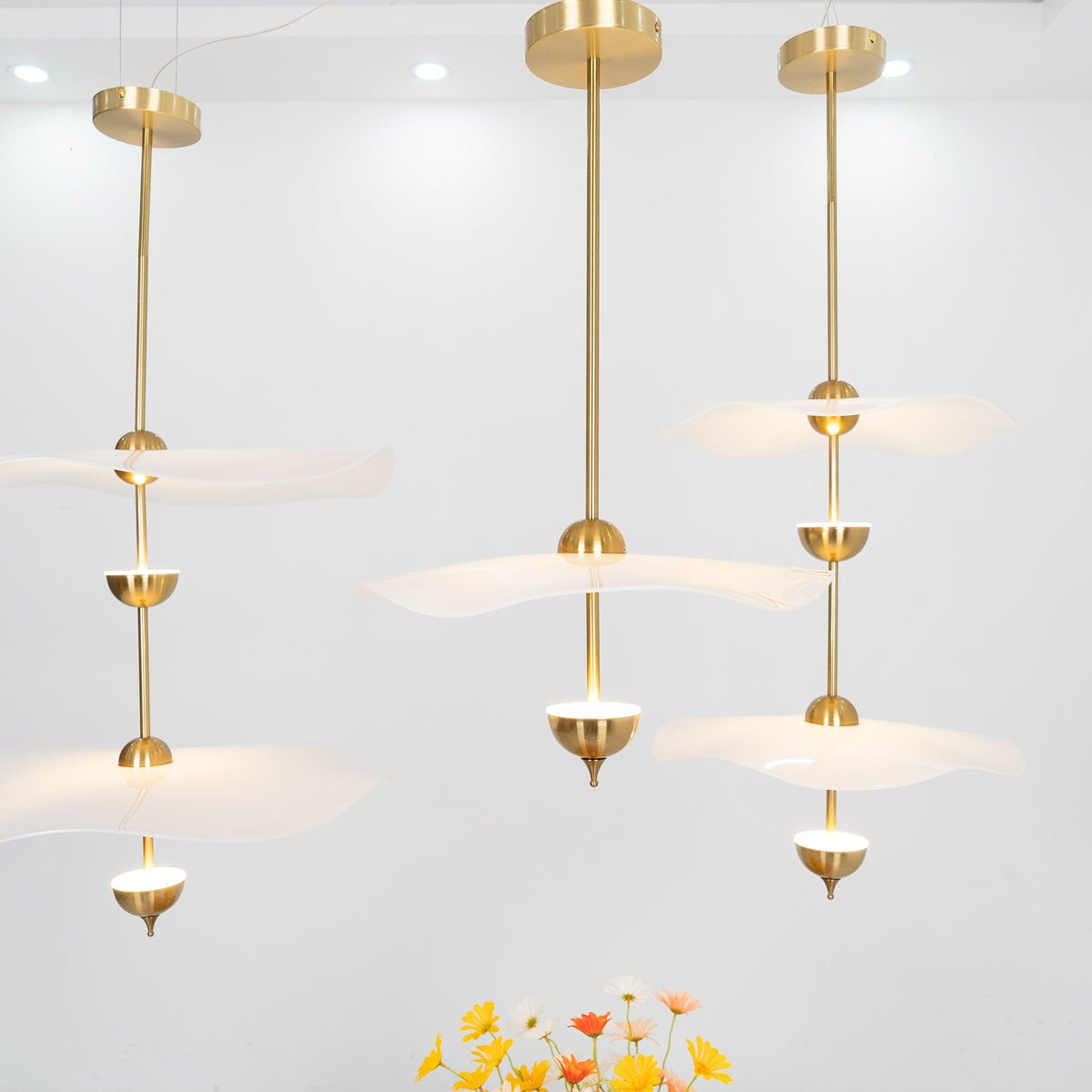 Envolee Double Biscuit Pendant Light Position 19