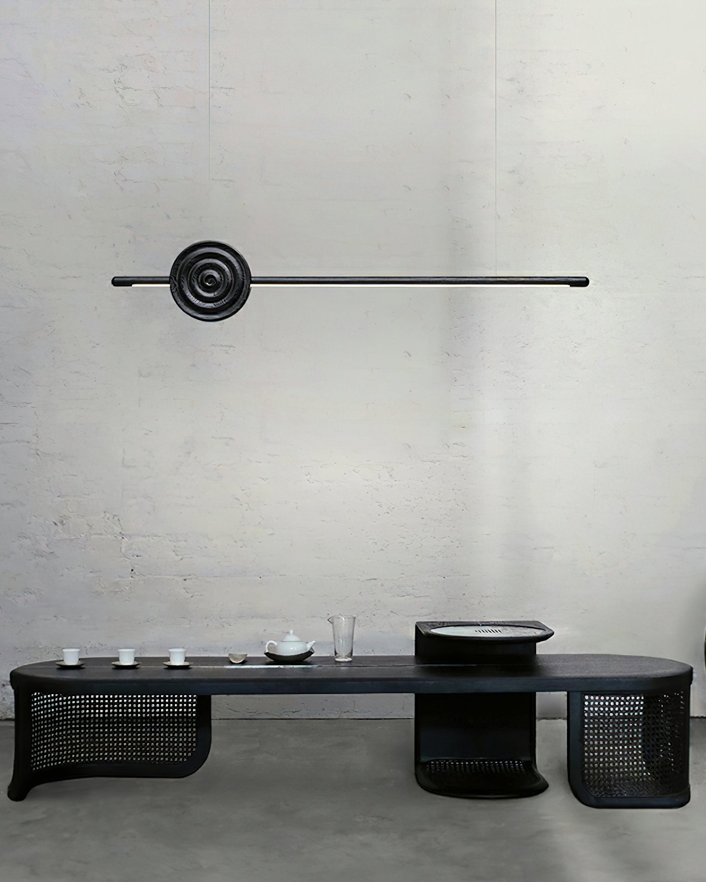 Erhu Wood Chandelier - Elegant Design with Adjustable Brightness