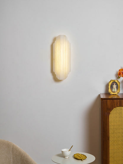 Estelle Alabaster Wall Sconce - Elegant Design with Soft Glow Lighting