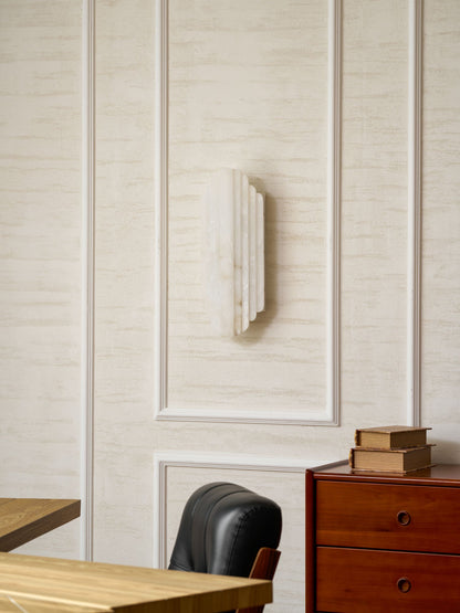 Estelle Alabaster Wall Sconce - Elegant Design with Soft Glow Lighting
