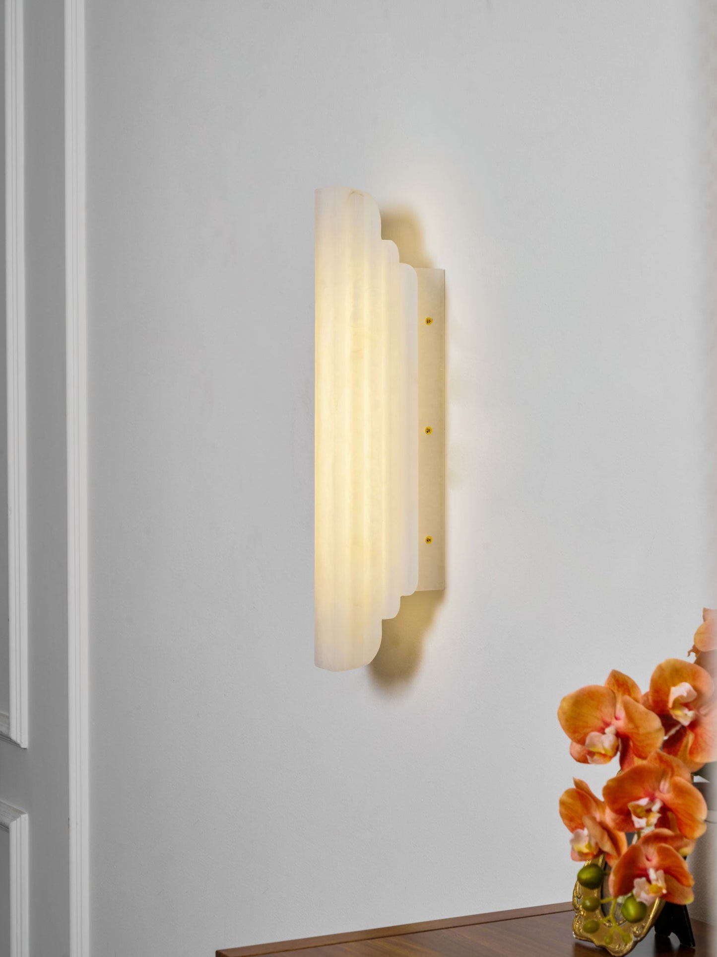 Estelle Alabaster Wall Sconce - Elegant Design with Soft Glow Lighting