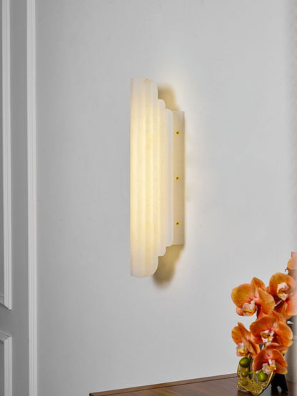 Estelle Alabaster Wall Sconce - Elegant Design with Soft Glow Lighting