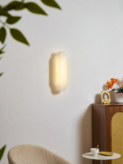 Estelle Alabaster Wall Sconce - Elegant Design with Soft Glow Lighting