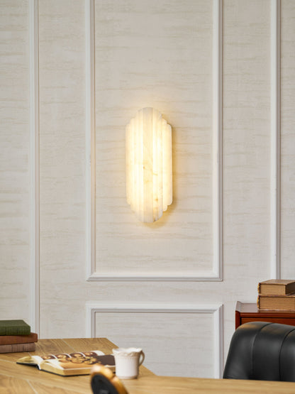 Estelle Alabaster Wall Sconce - Elegant Design with Soft Glow Lighting