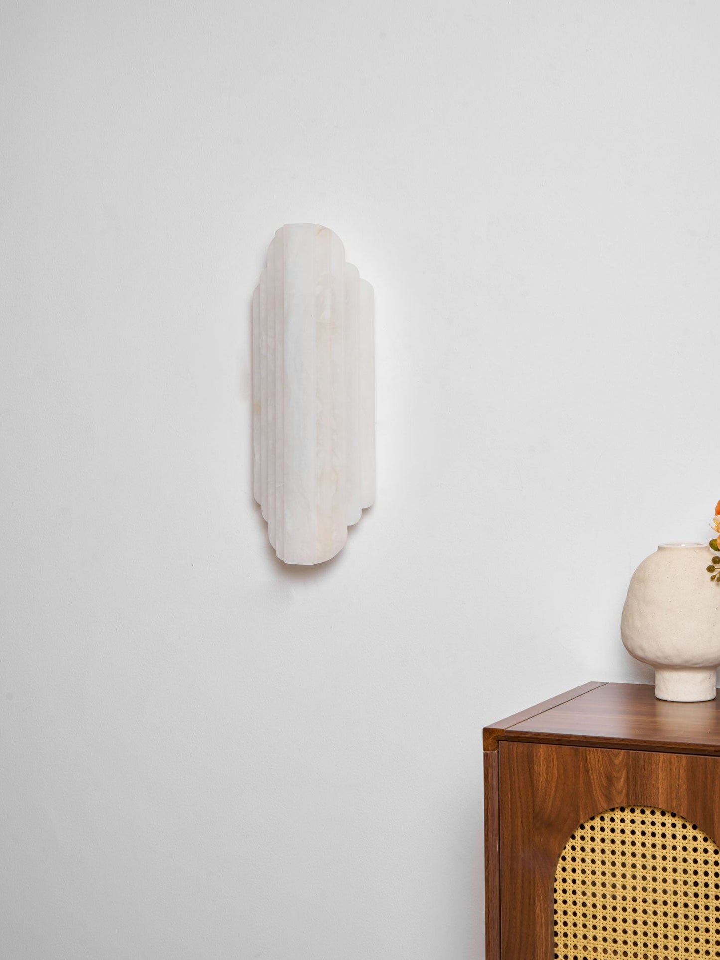 Estelle Alabaster Wall Sconce - Elegant Design with Soft Glow Lighting