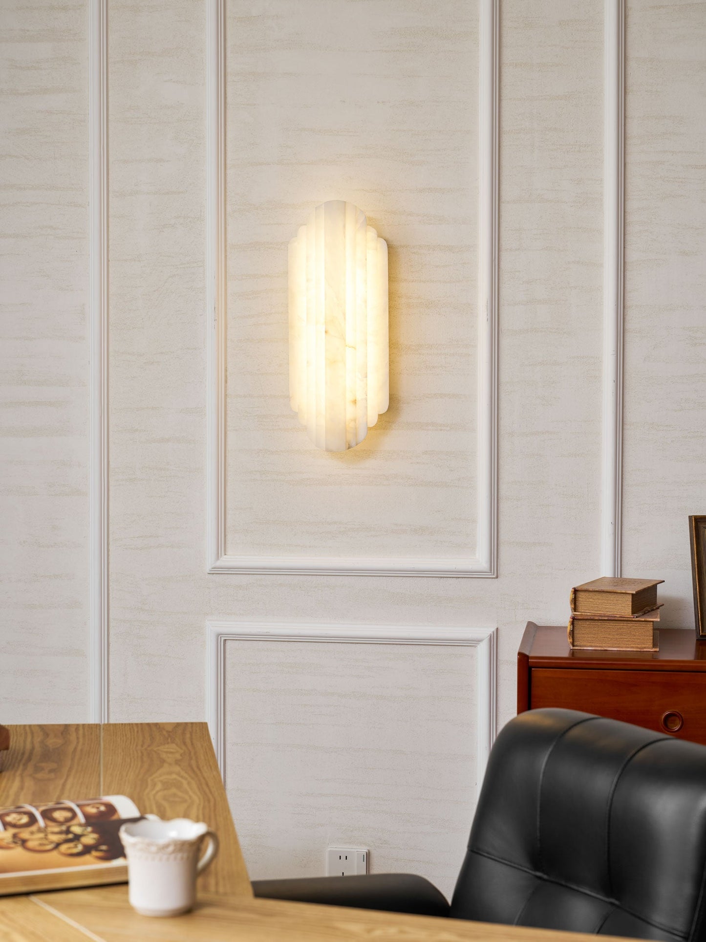 Estelle Alabaster Wall Sconce - Elegant Design with Soft Glow Lighting