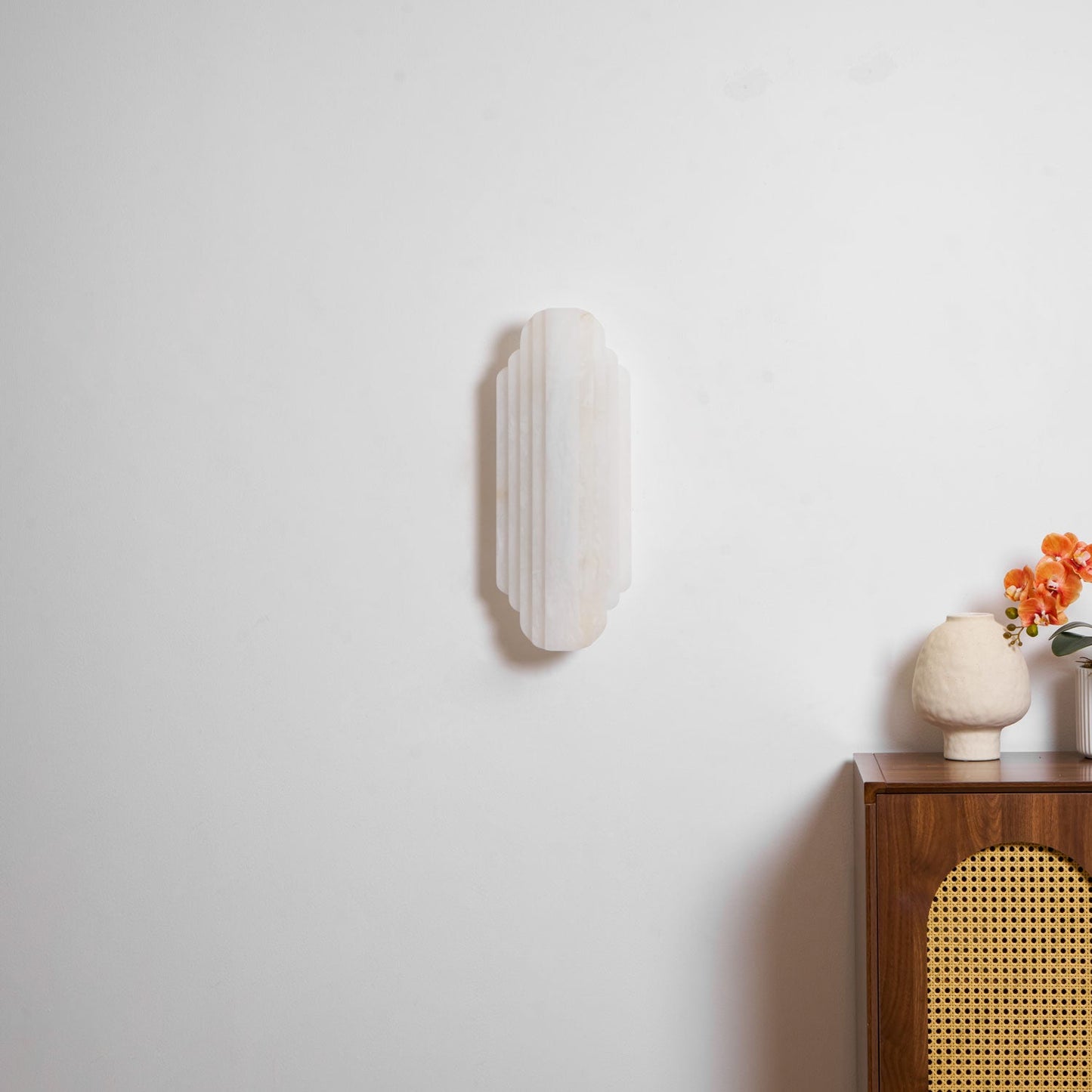 Estelle Alabaster Wall Sconce - Elegant Design with Soft Glow Lighting