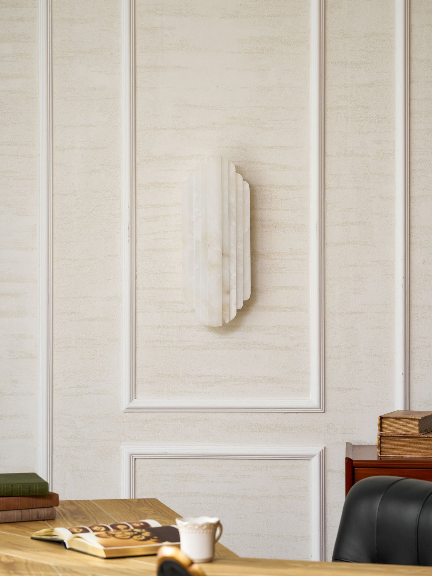 Estelle Alabaster Wall Sconce - Elegant Design with Soft Glow Lighting