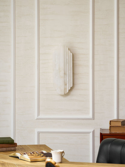 Estelle Alabaster Wall Sconce - Elegant Design with Soft Glow Lighting