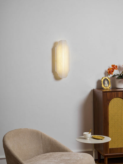 Estelle Alabaster Wall Sconce - Elegant Design with Soft Glow Lighting