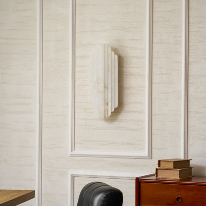 Estelle Alabaster Wall Sconce - Elegant Design with Soft Glow Lighting