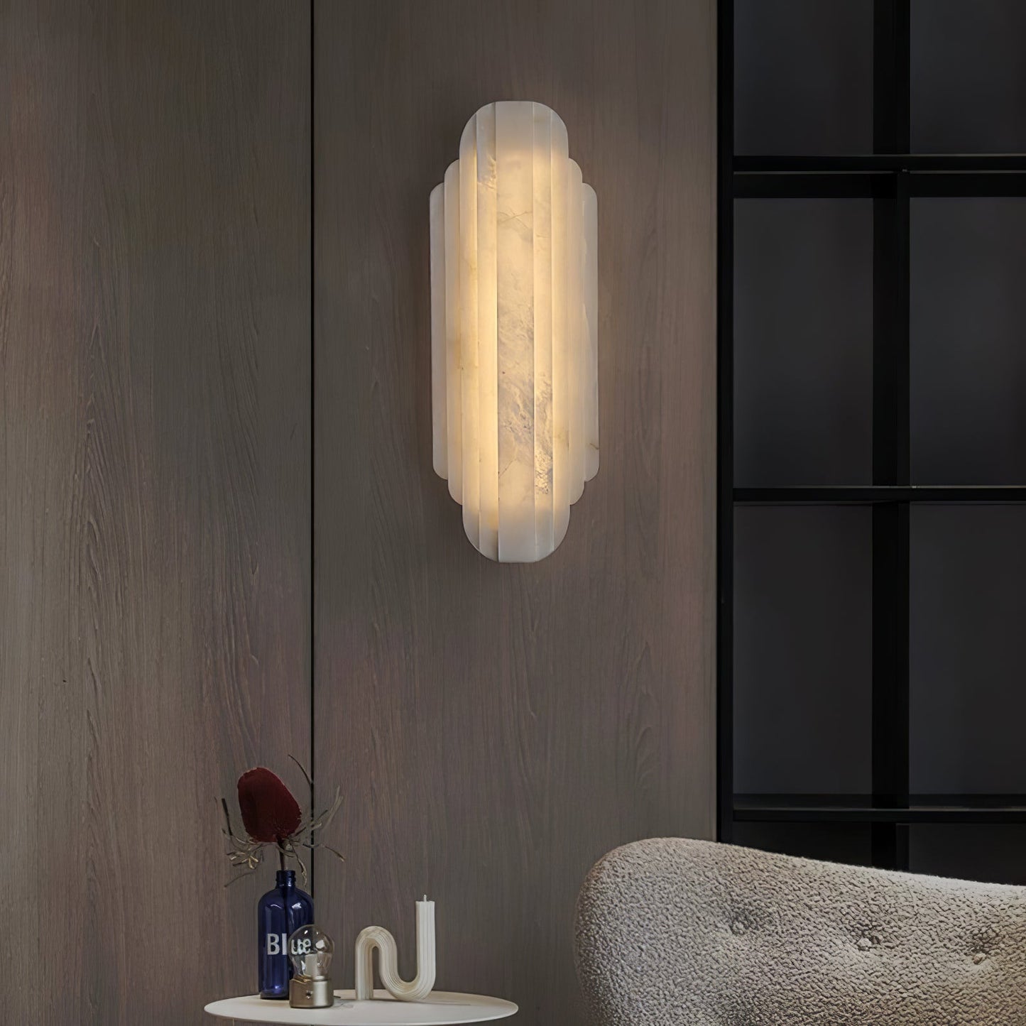 Estelle Alabaster Wall Sconce - Elegant Design with Soft Glow Lighting